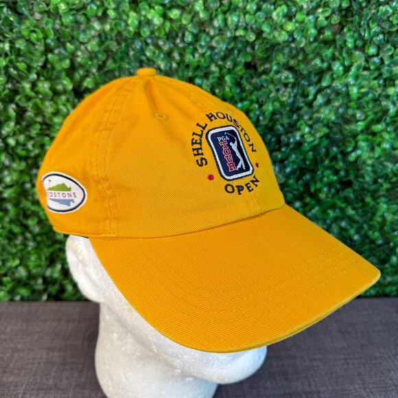 Shell Houston Open Redstone Adjustable Cap Hat One Size BRICK on Rear - Picture 4 of 7